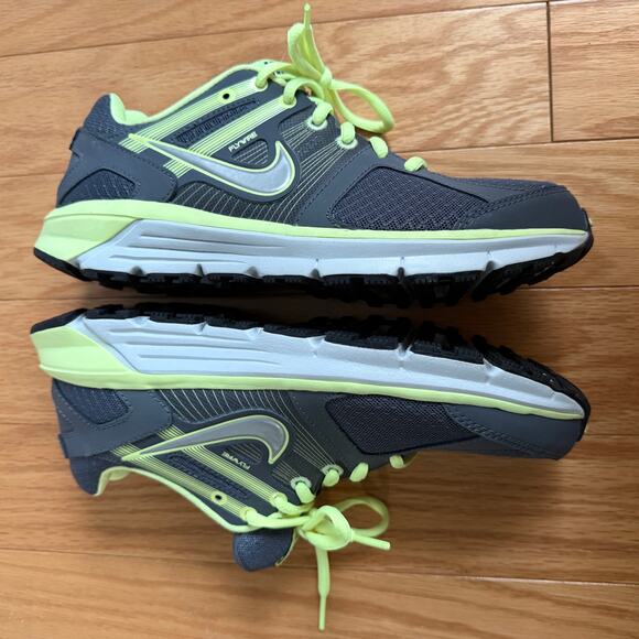 Nike sz 7.5 Gray yellow Anodyne DS‎ Air Running Shoes - Picture 2 of 10